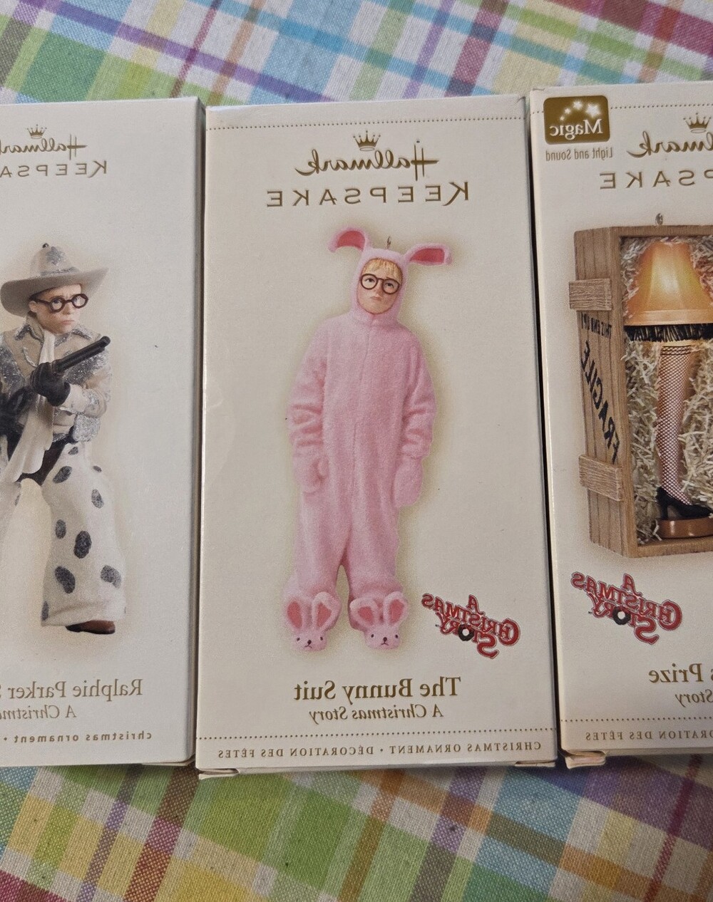 Hallmark a christmas story ornaments Read Description